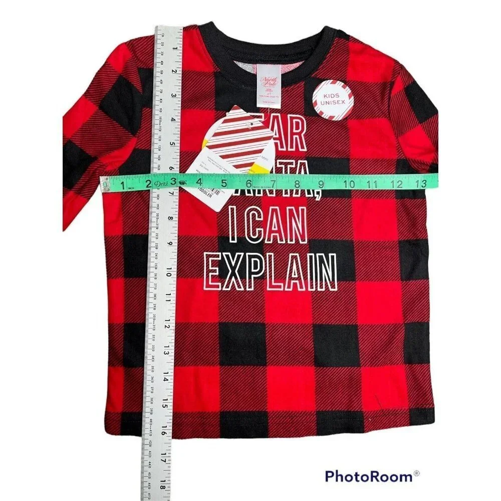 Family Matching Christmas Pajamas Set Couples Kids Size 4T  unisex  Nightwear